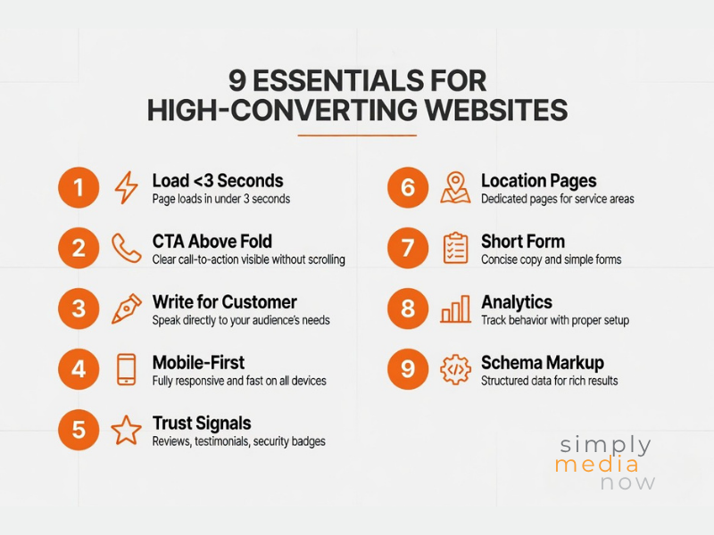 9 Essentials for high converting websites